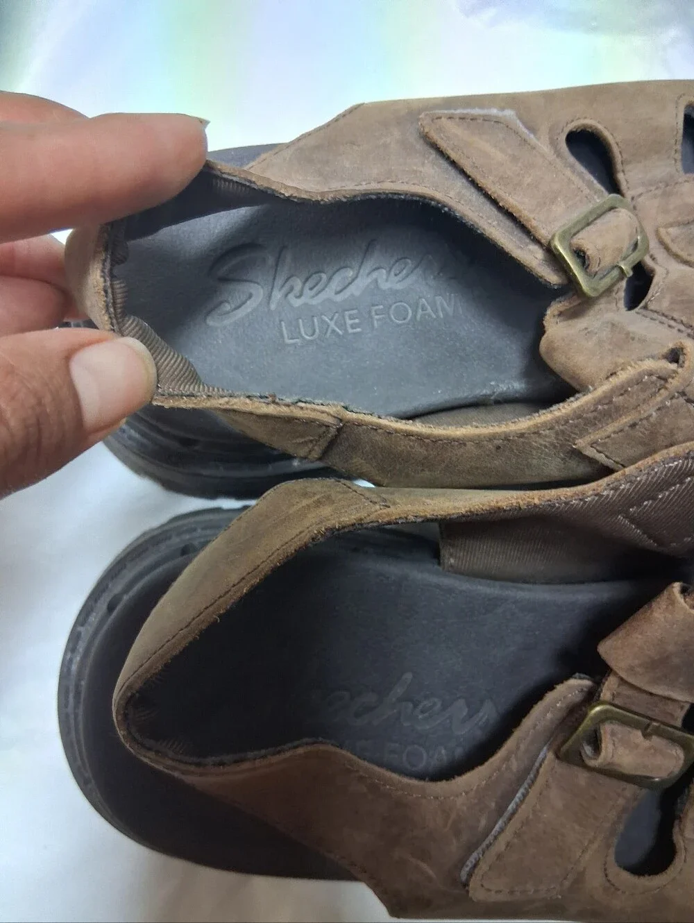 Skechers Throwback Sandals Men's Size 9 Preowned